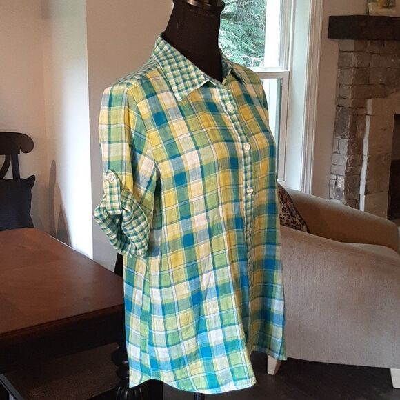 BFA Classics Plaid Cotton shirt sz.M - Picture 2 of 8